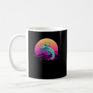 Shrimp Synthwave 80er Retrowave Ästhetik Kaffeetasse