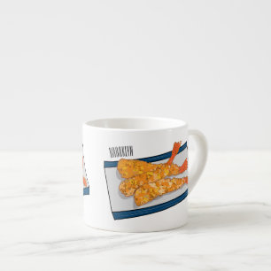 Shrimp tempura Cartoon Illustration Espressotasse
