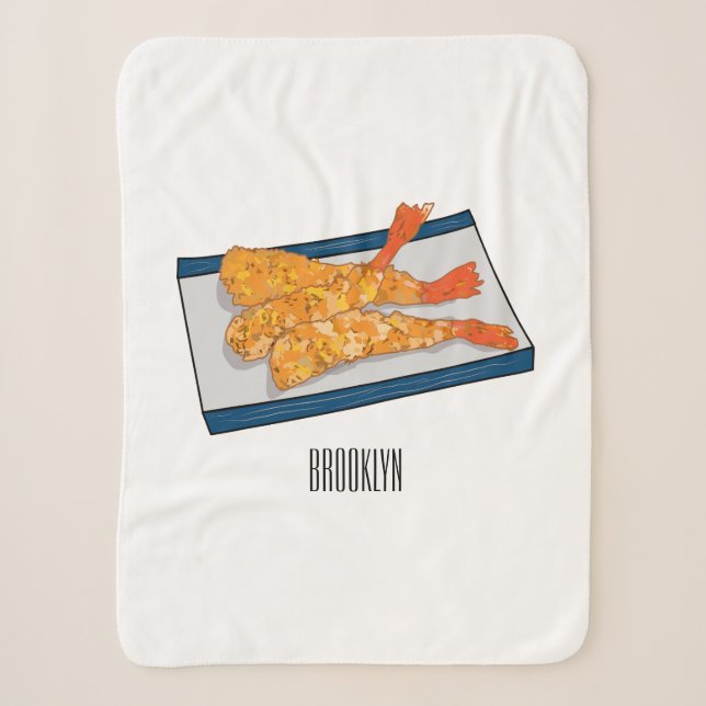 Shrimp tempura Cartoon Illustration Sherpadecke (Vorderseite)