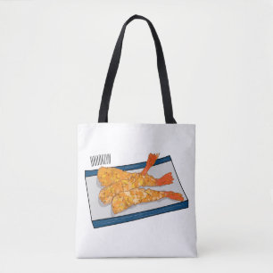 Shrimp tempura Cartoon Illustration Tasche