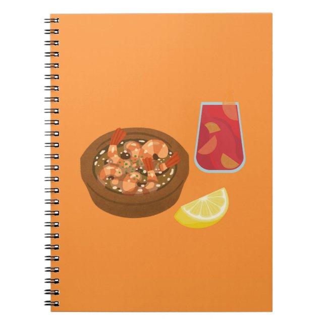 Shrimp und Sangria Notizblock (Vorderseite)