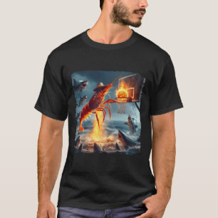 Shrimps tauchen auf Hai Lustiges Angel-Meme Sketll T-Shirt