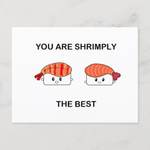 Shrimpy the best - suziethesushi postkarte