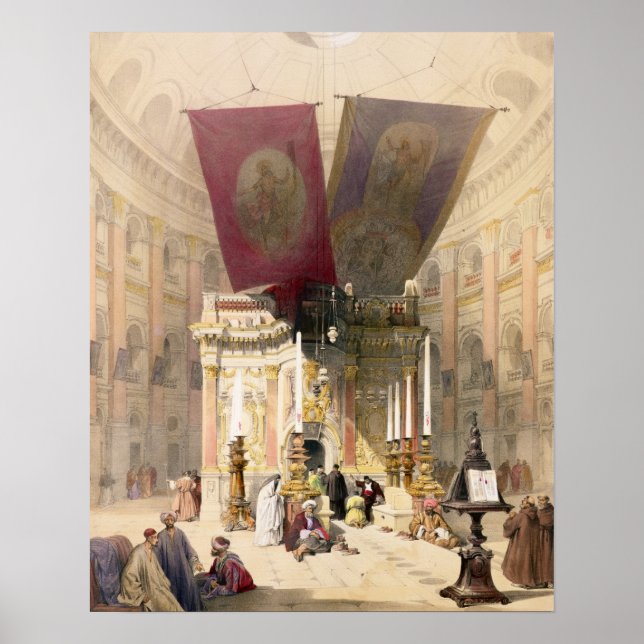 Shrine of the Holy Sepulchre, April 10th 1839, pla Poster (Vorne)