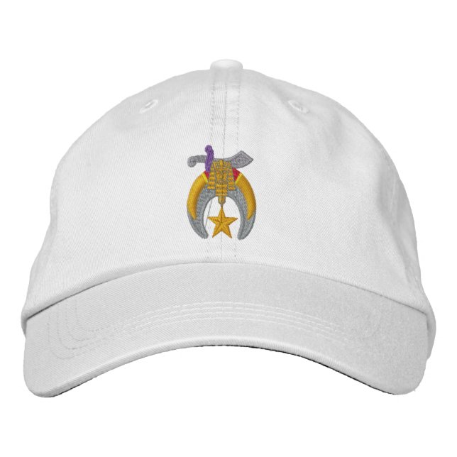 Shriner bestickt bestickte baseballkappe (Vorderseite)