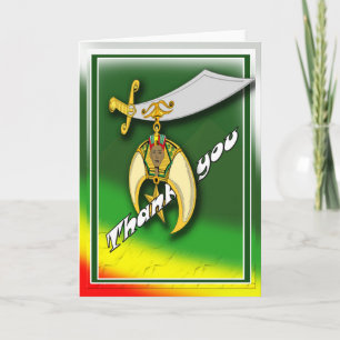 Shriner Dankeschön Karte