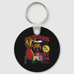 Shriner Desert Dog Eine Geschichte der Ehre Masoni Schlüsselanhänger