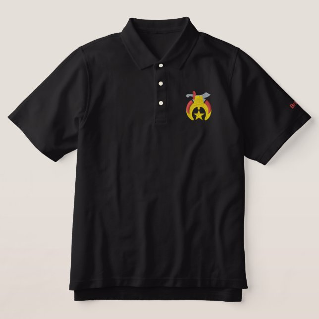 Shriner-Logo mit personalisiertem Namen (Design Vorderseite)