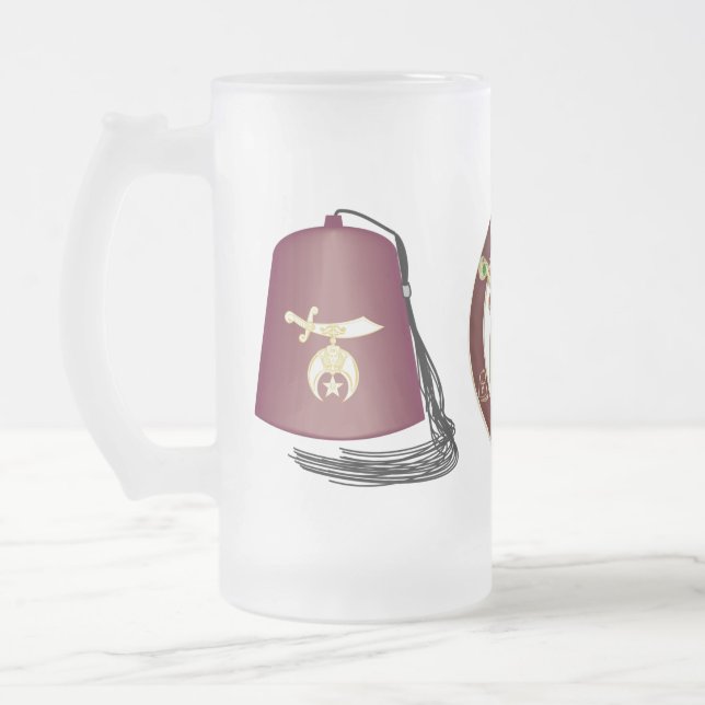 Shriner Mattglas Bierglas (Links)
