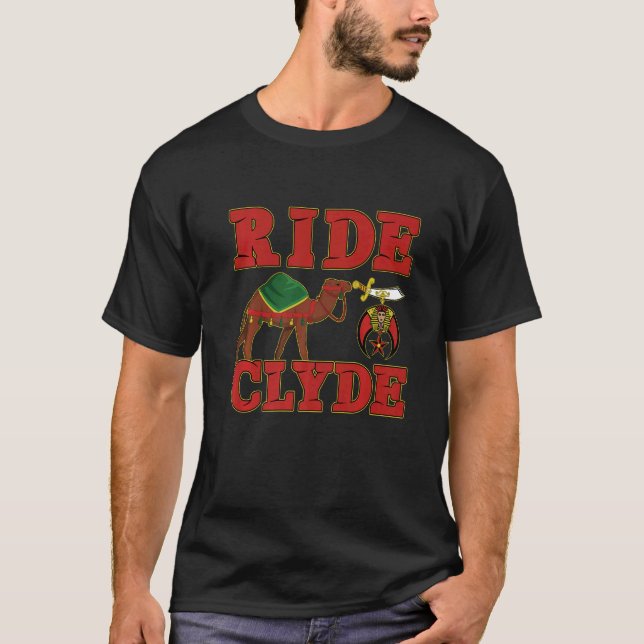 Shriner Ride Clyde Nobles Aaonms Mason Parents' Da T-Shirt (Vorderseite)
