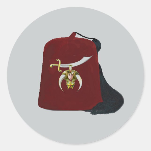 Shriners Edition Runder Aufkleber (Vorderseite)