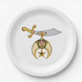 Shriners Large Pappteller