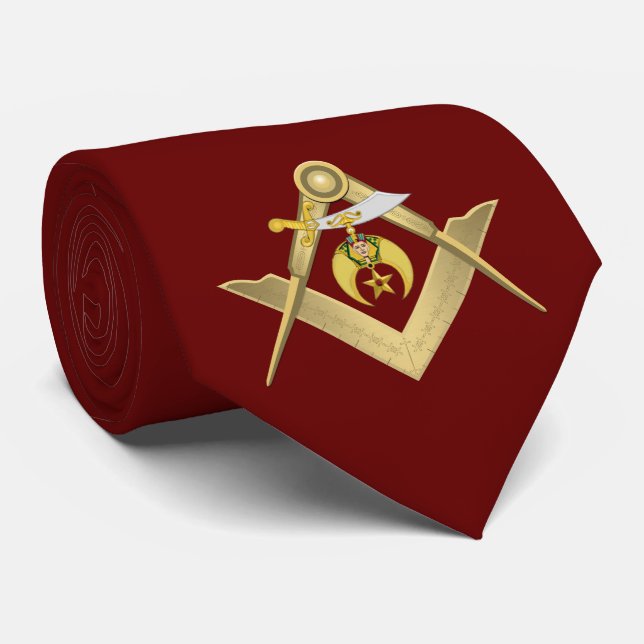 Shriners Masonic Krawatte (Gerollt)