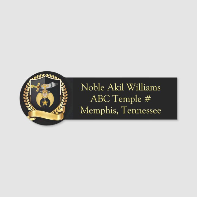 Shriners Name Tag Namensschild (Vorderseite)
