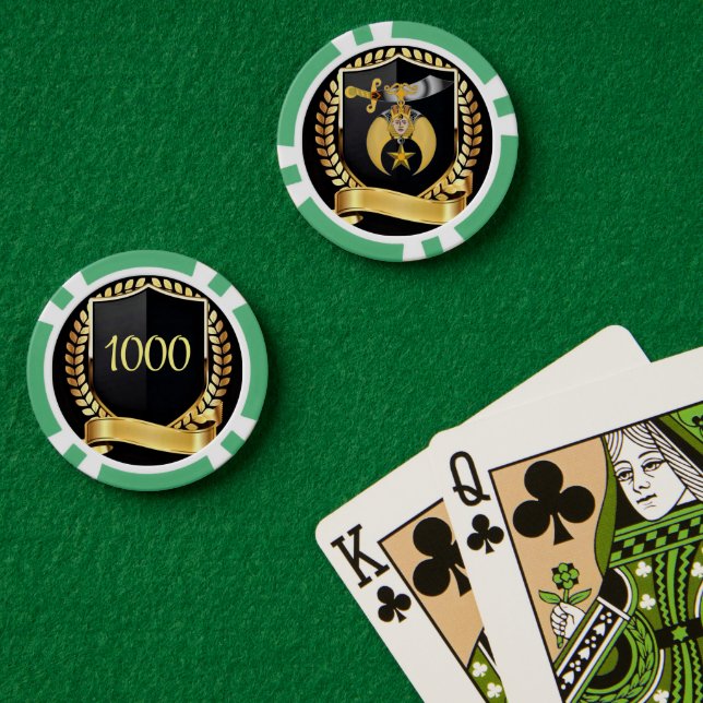 Shriners Pokerchips (Pokertisch (doppelt))