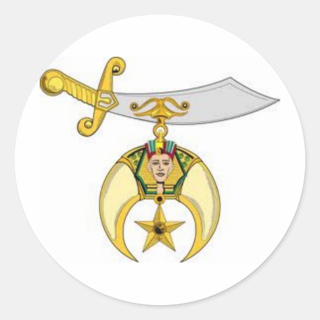 Shriners Products Runder Aufkleber (Vorderseite)