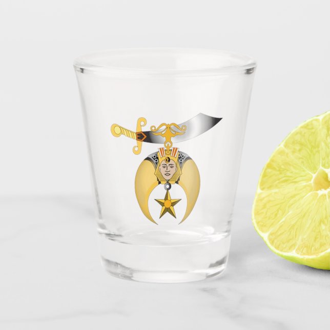Shriners Schnapsglas (Vorderseite)
