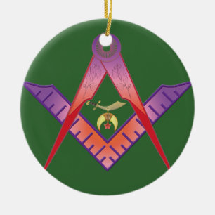 Shriners Wurzeln Keramik Ornament