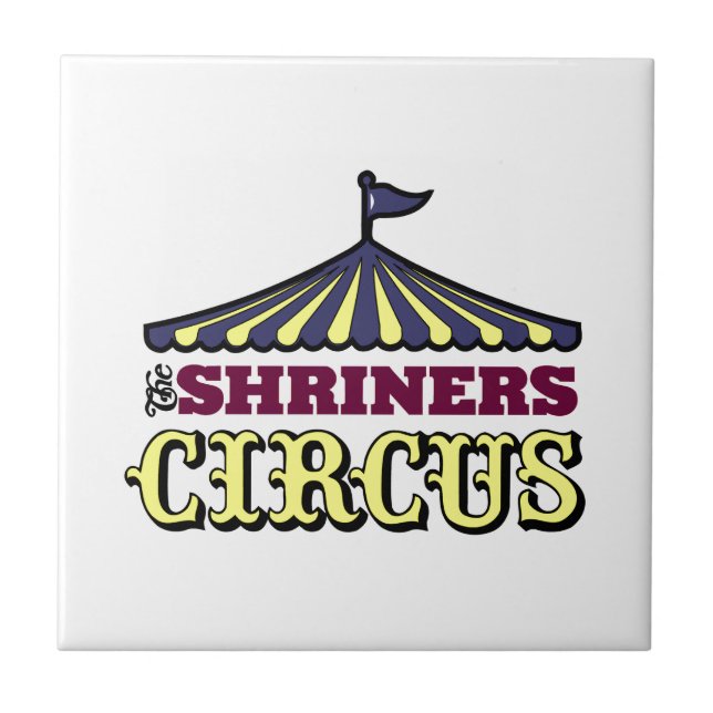 Shriners Zirkus Fliese (Vorderseite)