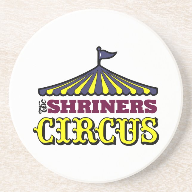 Shriners Zirkus Sandstein Untersetzer (Vorne)