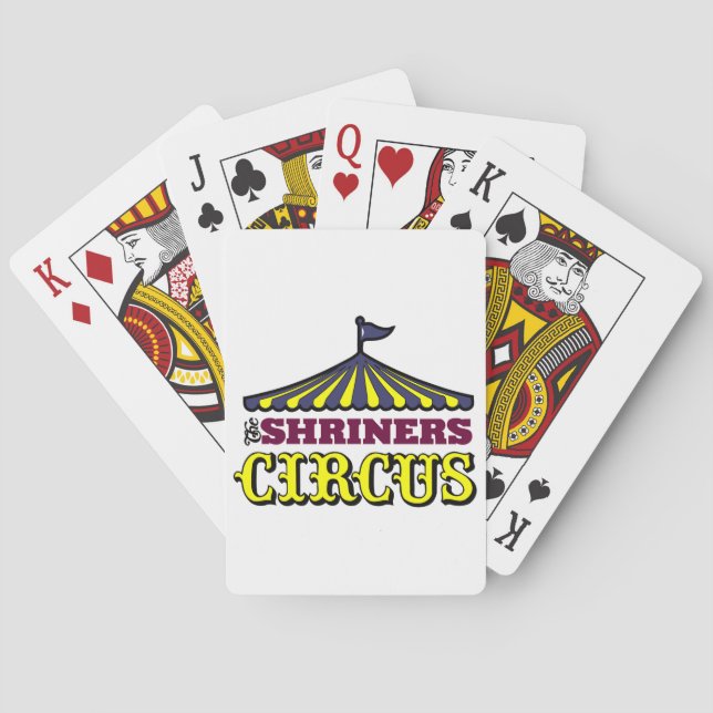 Shriners Zirkus Spielkarten (Rückseite)