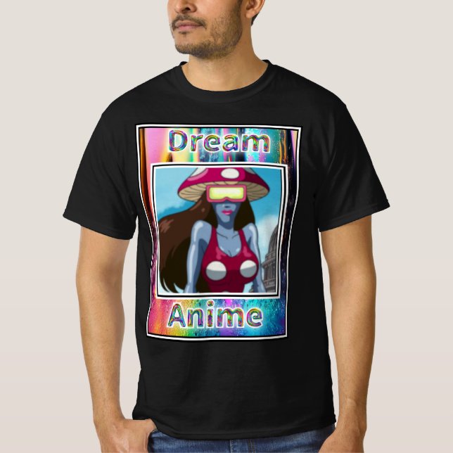 Shroom Bot Dream Anime T-Shirt (Vorderseite)