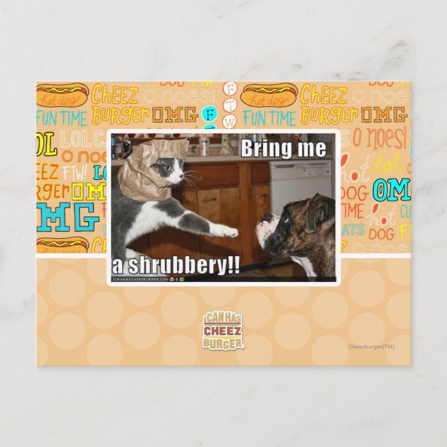 Shrubbery Postkarte (Vorderseite)