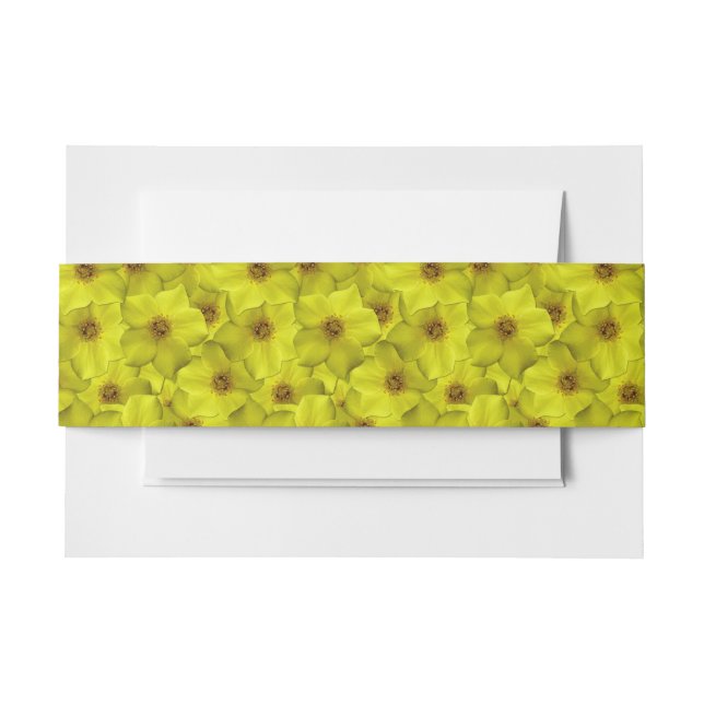 Shrubby Cinquefoil Nahtloses Muster Einladungsbanderole (Vorderseite Beispiel)