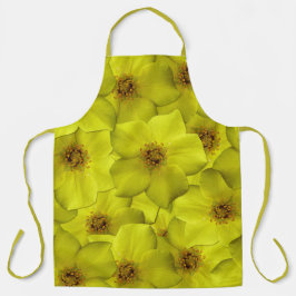 Shrubby Cinquefoil Nahtloses Muster Schürze