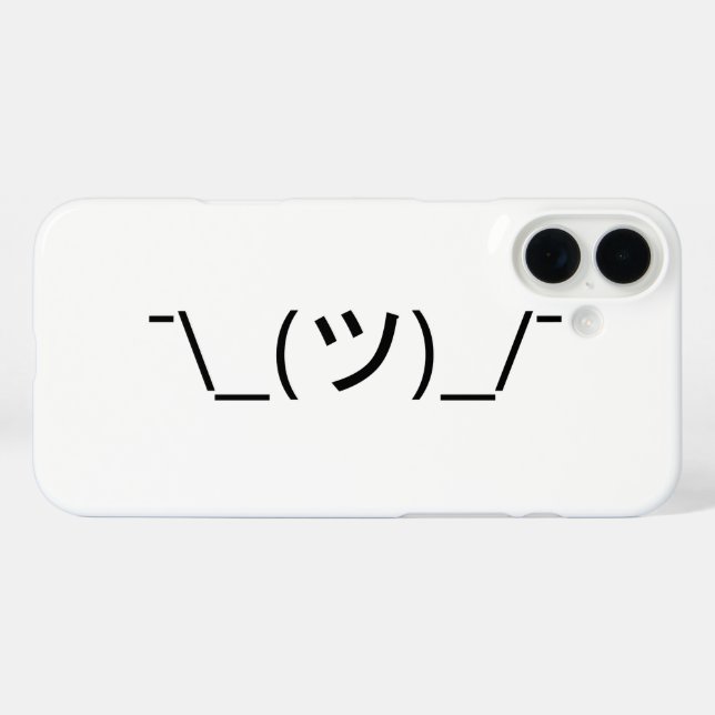 Shrug Emoticon Ø\_(ツ_/ Ø Japanisch Kaomoji title_seo2 (Rückseite (Horizontal))