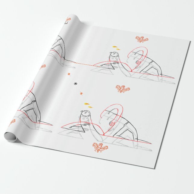 Shrug-Insel-Packpapier Geschenkpapier (Ungerollt)