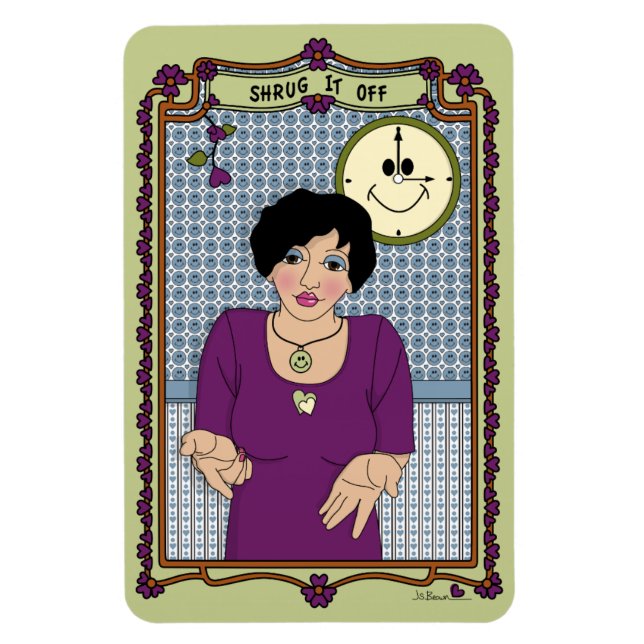 Shrug-It Off_A_4x6-Kühlschrank Magnet (Vertikal)