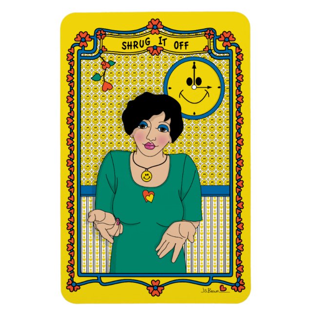 Shrug-It Off_B_4x6-Kühlschrank Magnet (Vertikal)