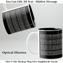 Shu Duh Fuh Cup Message caché 135WB Mug inhabituel