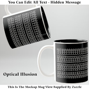 Shu Duh Fuh Cup Versteckte Nachricht 135WB Ungewöh Zweifarbige Tasse