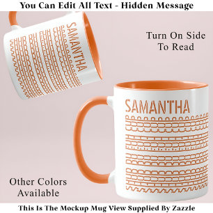 Shud Du Fuh Cup & Name Versteckte Nachricht 138OW  Tasse