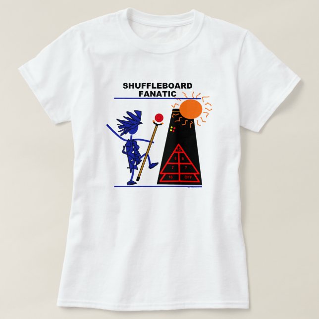 Shuffleboard Fanatic T - Shirt (Design vorne)