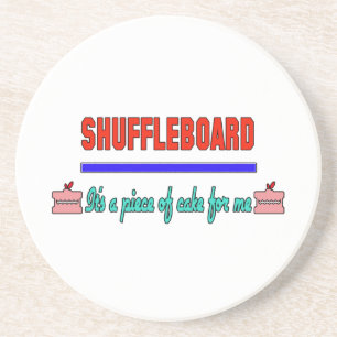 Shuffleboard ist es ein Stück des Kuchens für mi Getränkeuntersetzer