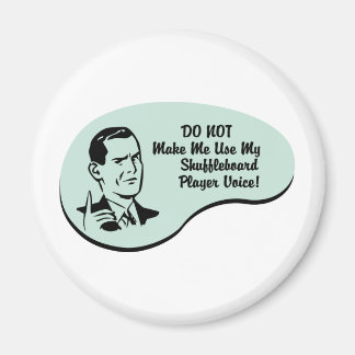 Shuffleboard Player Voice Magnet