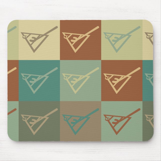 Shuffleboard-Pop-Kunst Mousepad (Vorne)