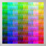 Shuffled Palette (Ranked) Poster<br><div class="desc">All the colors of the RGB repertoire in a hopefully interesting arrangement.</div>