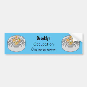 Shumai dim sum Cartoon Illustration Autoaufkleber
