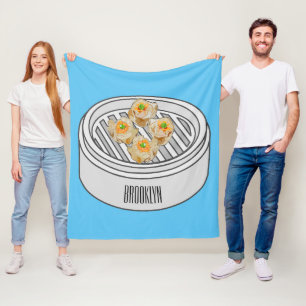 Shumai dim sum Cartoon Illustration Fleecedecke