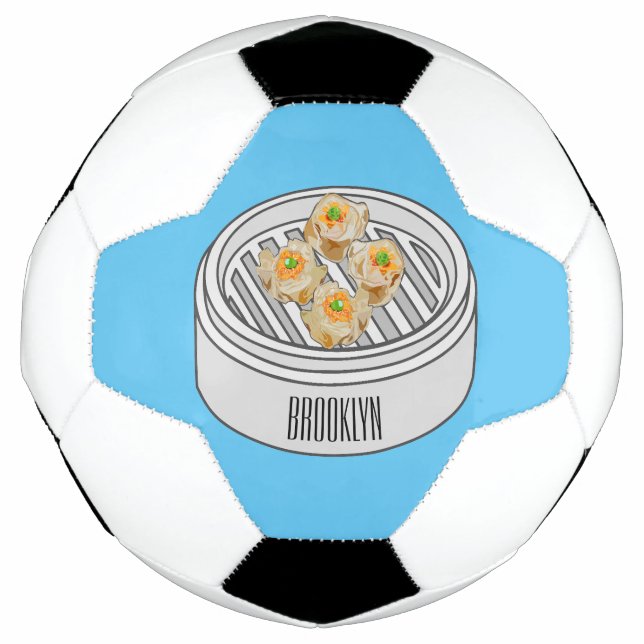 Shumai dim sum Cartoon Illustration Fußball (Vorderseite)