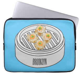 Shumai dim sum Cartoon Illustration Laptopschutzhülle