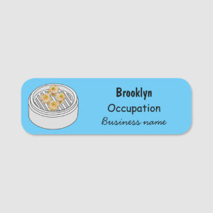 Shumai dim sum Cartoon Illustration Namensschild