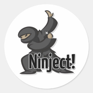 Shuriken-Sticker Runder Aufkleber