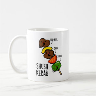 Shush Kebab Funny Food Puff Kaffeetasse