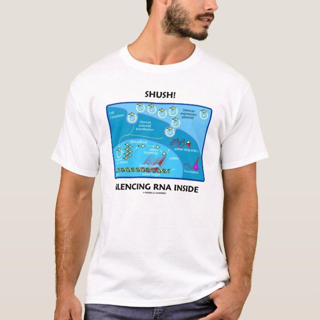 Shush! RNS nach innen zum Schweigen bringen T-Shirt (Vorderseite)