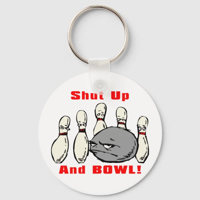 Shut-Up-And-Bowl Schlüsselanhänger (Vorderseite)